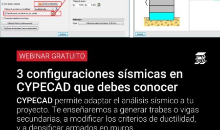 JORNADA TÉCNICA: «3 configuraciones sísmicas en CYPECAD que debes conocer»